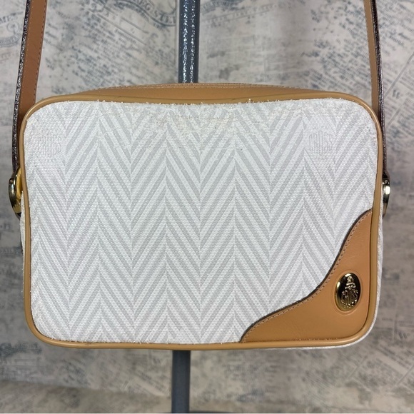 Vintage 80s Mark Cross Signature Herringbone Crossbody, Vintage 80s - Picture 2 of 16